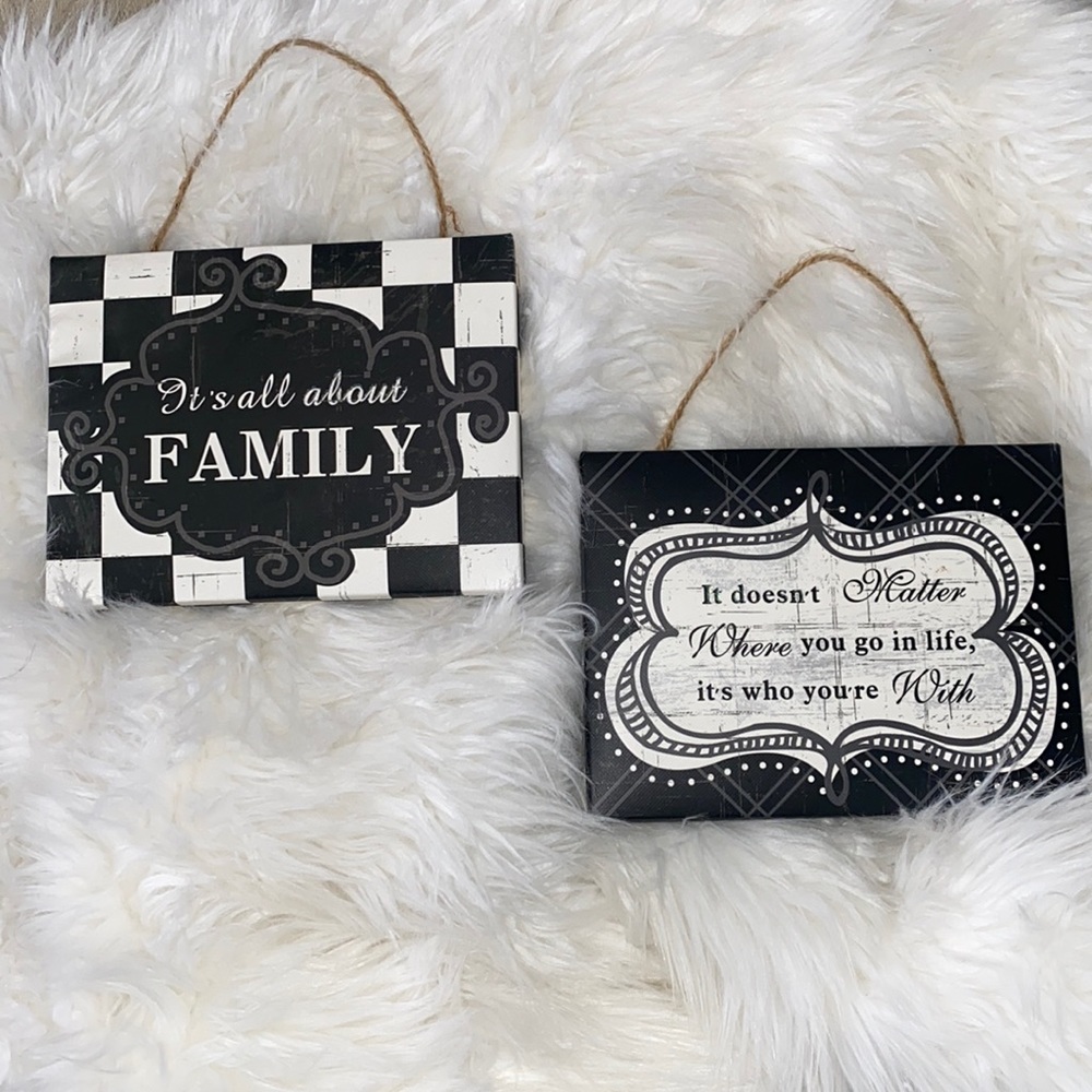 Fun Family wall plaques
